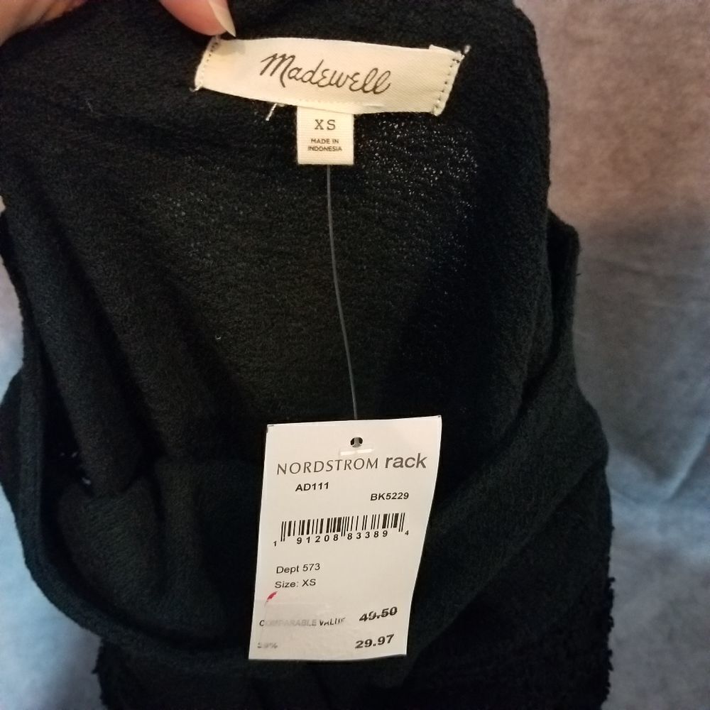 Madewell Texture &‎ Thread Eyelet Mix Ruffle Sleeve Top Size XS - Picture 5 of 5